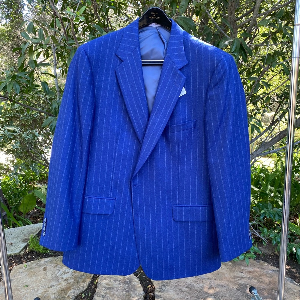 Maus & Hoffman Wool Blazer $895 NWT with small flaw shown circled